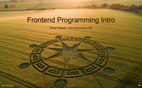 Frontend Programmming Intro